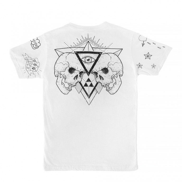 Футболка Tattoo Skulls белая