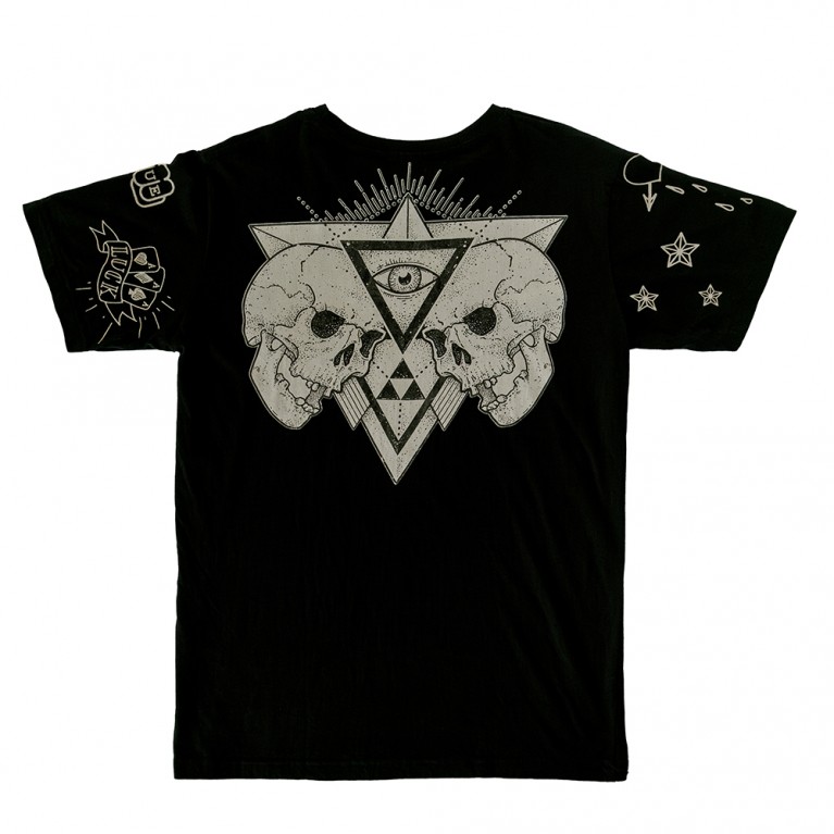 Футболка Tattoo Skulls черная