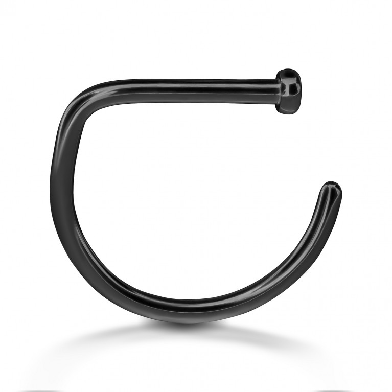 D-ring кольцо в нос титановое (широкое)