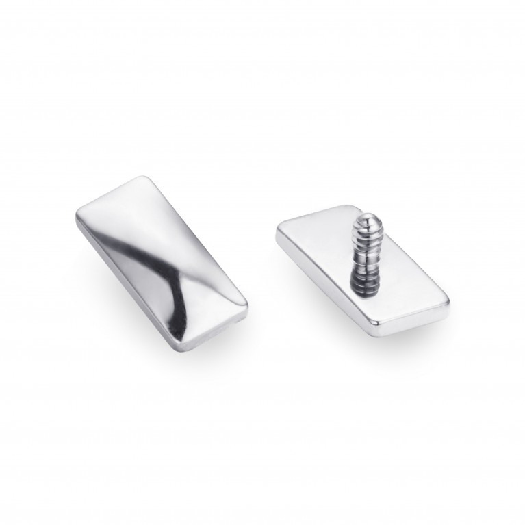 Накрутка Convex Rectangle титановая