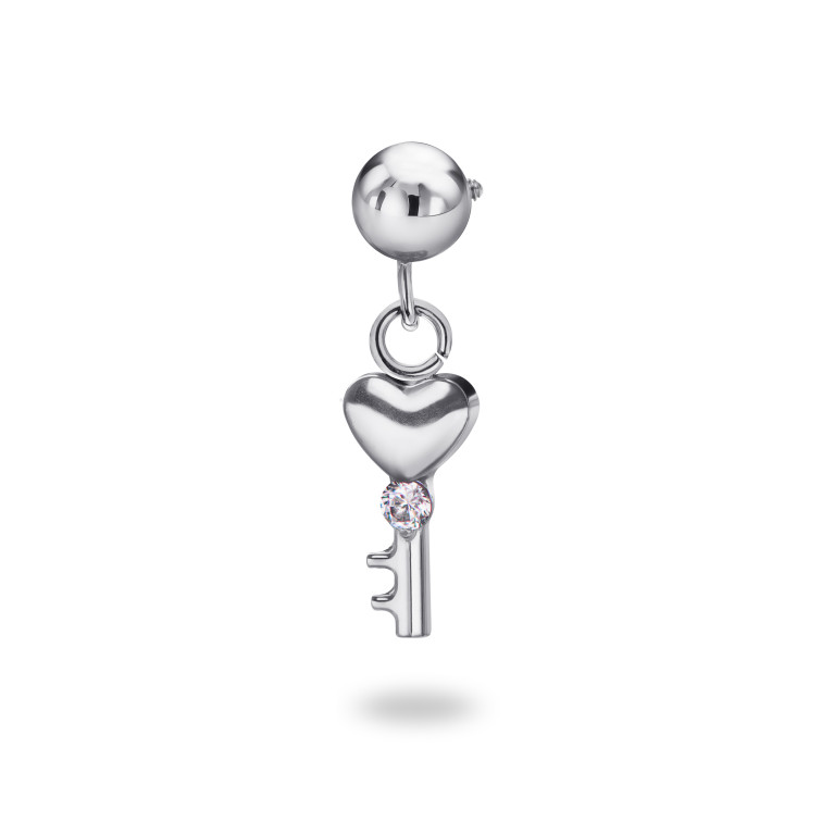 Накрутка Heart Key титановая на подвеске