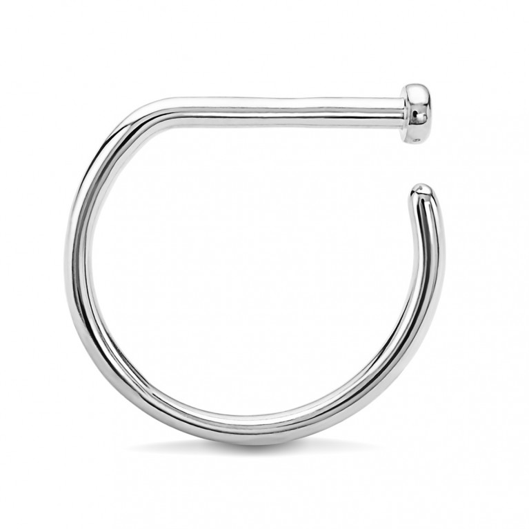 D-ring кольцо в нос титановое