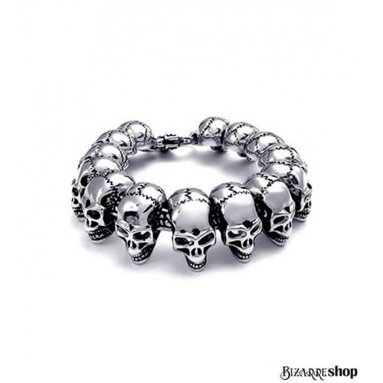 Браслет стальной Черепа