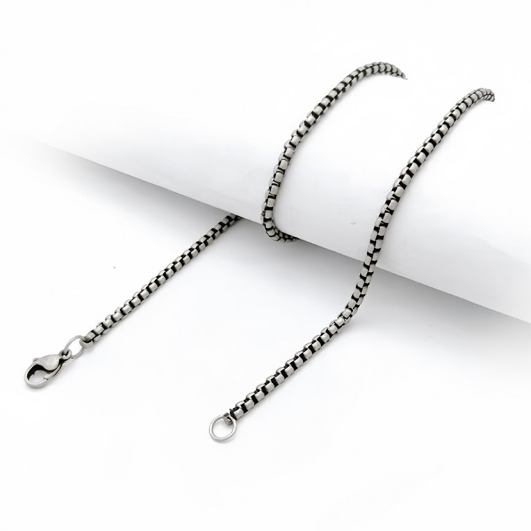 Цепочка на шею округлая античная