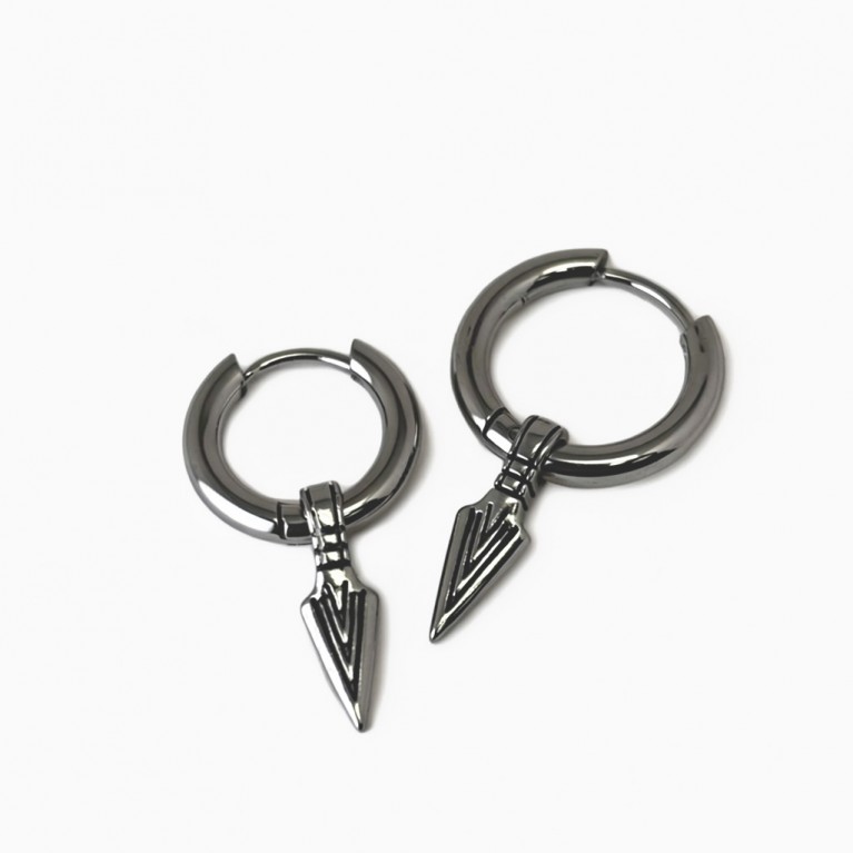 Серьга с подвеской копье